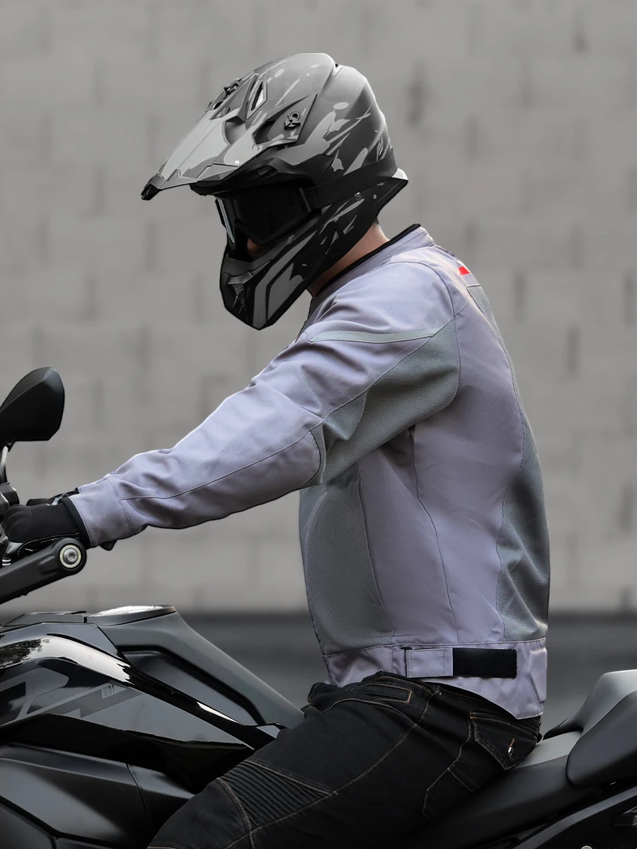 Motorcycle Jacket Men Riding Clothing Breathable Spring Summer Body CE Protector Gear Soft Mesh Motocross Outfit Off-road - Image 5