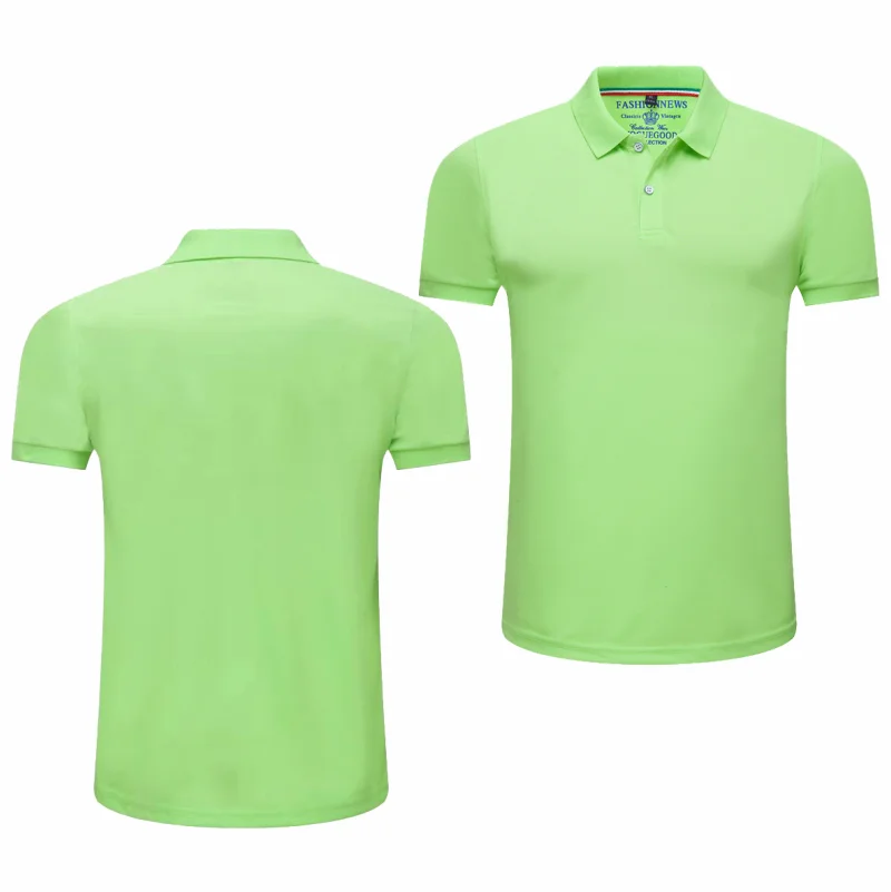 Summer Solid Color Outdoor Casual Lapel Short-sleeve Daily Business Short-sleeve Tops 2024 New Unisex Polo Shirts - Image 3