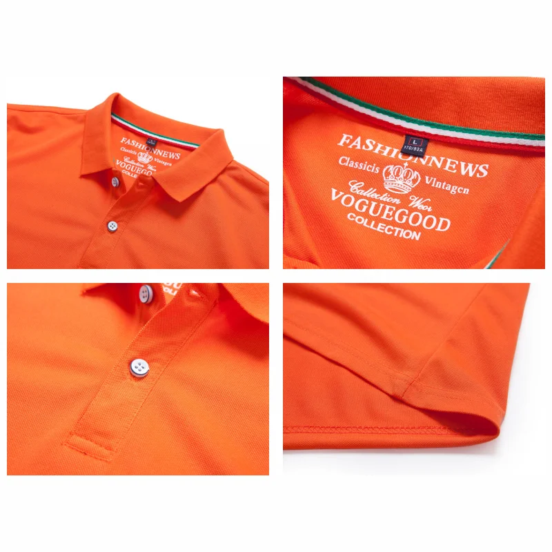 Summer Solid Color Outdoor Casual Lapel Short-sleeve Daily Business Short-sleeve Tops 2024 New Unisex Polo Shirts - Image 4