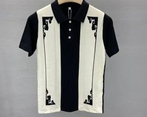 Thin Breathable Ice Silk Short-sleeved Knitted Polo Shirt Men's Korean Style Slim and Versatile Casual Lapel T-shirt Top