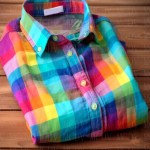Rainbow Plaid Printed Casual Shirt 3D Hawaiian Shirts Summer Women For Men Shirts
