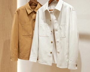 Lyocell Tencel Cotton Blend Thin Old Money Style Men's Shirt Jacket