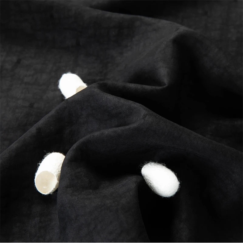 Mulberry Silk 100% Shirts For Men Short Sleeve Pocket Designer Summer Quality Gambiered Canton Gauze Luxurious Camisas De Hombre - Image 6