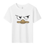 Children's Clothing T-Shirt Kids Clothes Boys Girls Tops Duck Face Design Print Tshirt Short Sleeve Clothes 100% Cotton