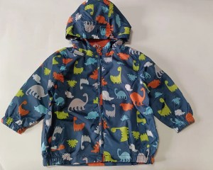 New Kids jacket for boys clothes full printing dinosaurs children clothing thin